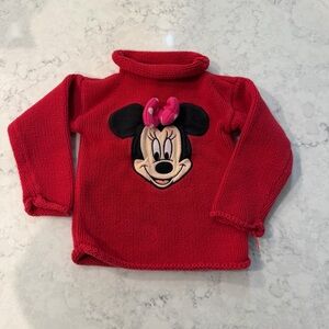 Disney Baby Red and Pink Knit Sweater